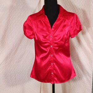 Heart Soul medium, red, button down blouse